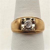 Tested 10K Gold Ring w/ CZ