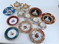 Collection of Continental porcelain: 18 assorted c