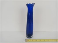 Vintage Cobalt Blue Stretch Vase