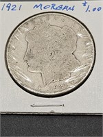 1921 Silver  Morgan Dollar