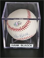 Certified Autographed Hank Blalock Baseball