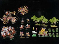 Vtg. Flat Tin Miniature Soldiers