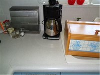 Breadbox, Aluminum Dispenser, Coffee