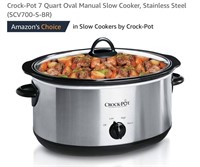 Crock-Pot 7 Quart Oval Manual Slow Cooker
