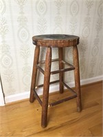 Wooden stool, 24 in tall