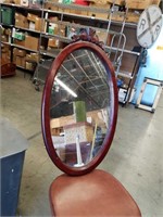 Sm.oval wall mirror