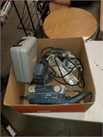 Box of Sanders and hole cutter