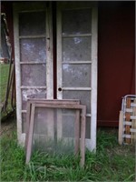 Two French Doors w/ Window Panes