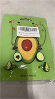 Avocado Best Friend Necklace Set