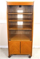 Oak Veneer Media Cabinet