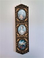 Small columnar Framed Victorian Pictures