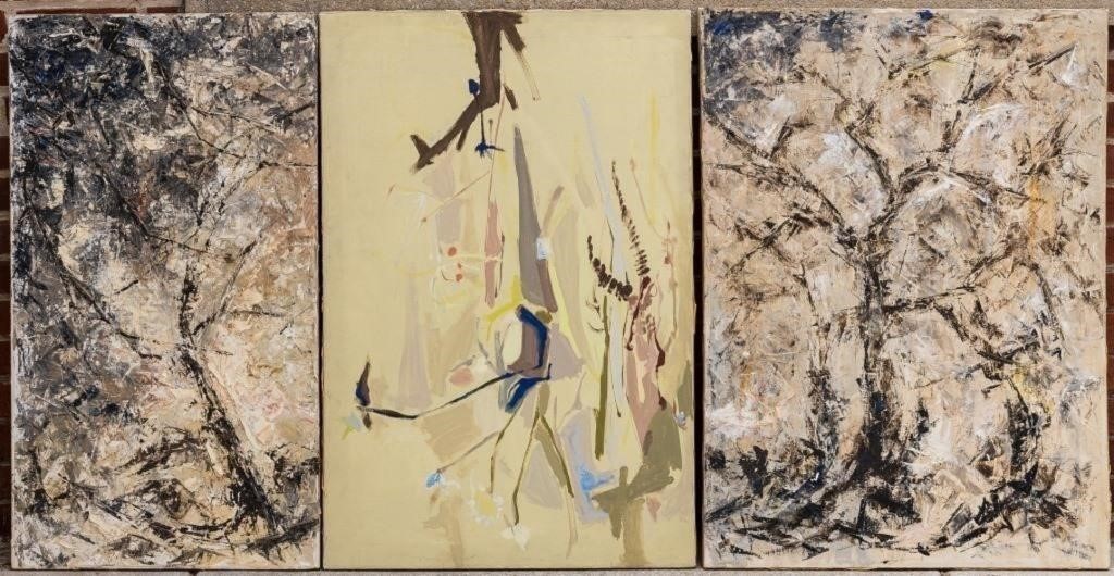 Abstract Expressionism Paintings / Triptych