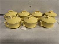 Mid Century Set of Arnels Yellow Cassolettes