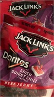 2 in date Jack Links jerky Doritos Spicy Sweet