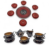 Lot: Two Boxes of Asian Lacquerware.