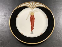 Erté' "Le Soleil Ebony" 1985 Bone China Charger Pl