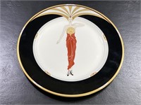 Erté' "Le Soleil Ebony" 1985 Bone China Charger Pl