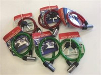 6 New Cable Bike Locks