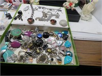 Estate  Jewelry Box Full
