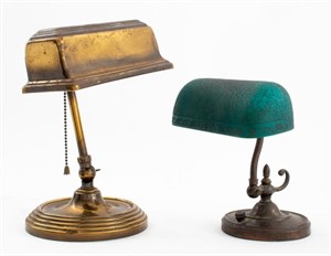 H.G. McFaddin Emeralite Adjustable Desk Lamps, 2