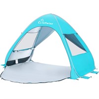 WolfWise UPF 50+ Easy Pop Up 4 Person Beach Tent S