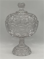 Smith Glass ‘Moon and Star’ Candy Dish w/ Lid