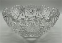 American Brilliant Cut Glass Crystal Bowl