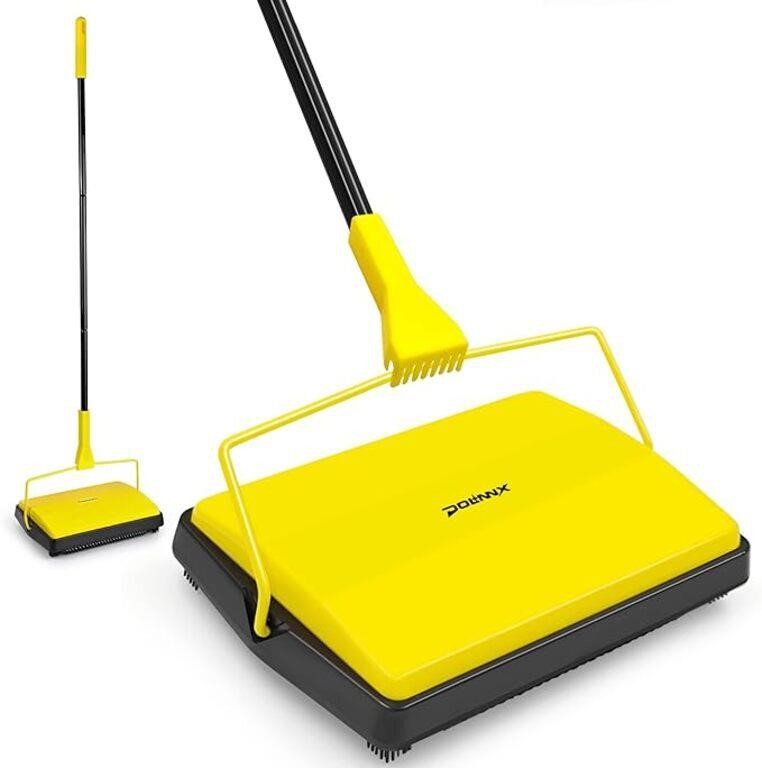 Dolanx Carpet Sweeper Manual Push with Horsehair B