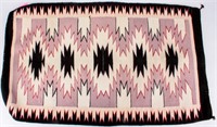 Navajo Style Wool Indian Rug Eye Dazzler Pattern