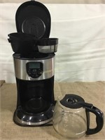 Coffee maker with coffee pot. Not tested