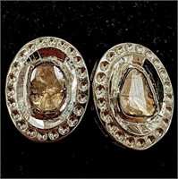 Silver Diamond(0.6ct) Earrings