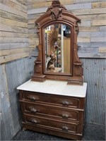 VICTORIAN DRESSER WITH MIRROR