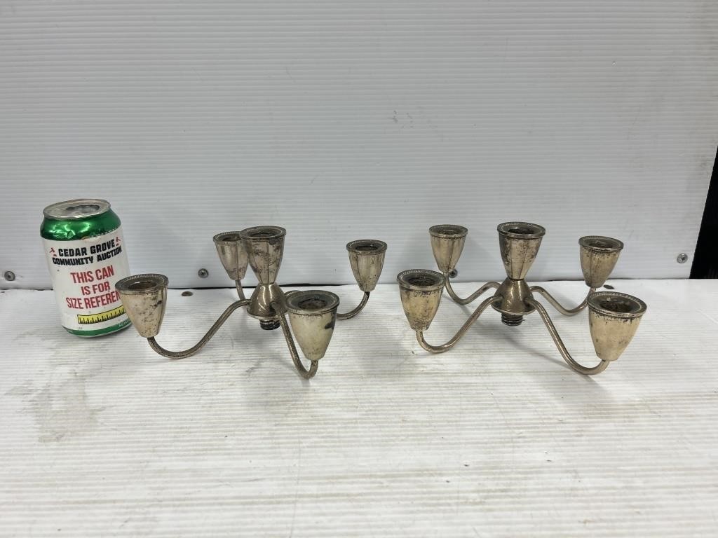 Weighted Sterling silver candle holders