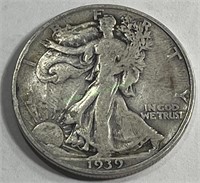 1939 d Walking Liberty Half Dollar