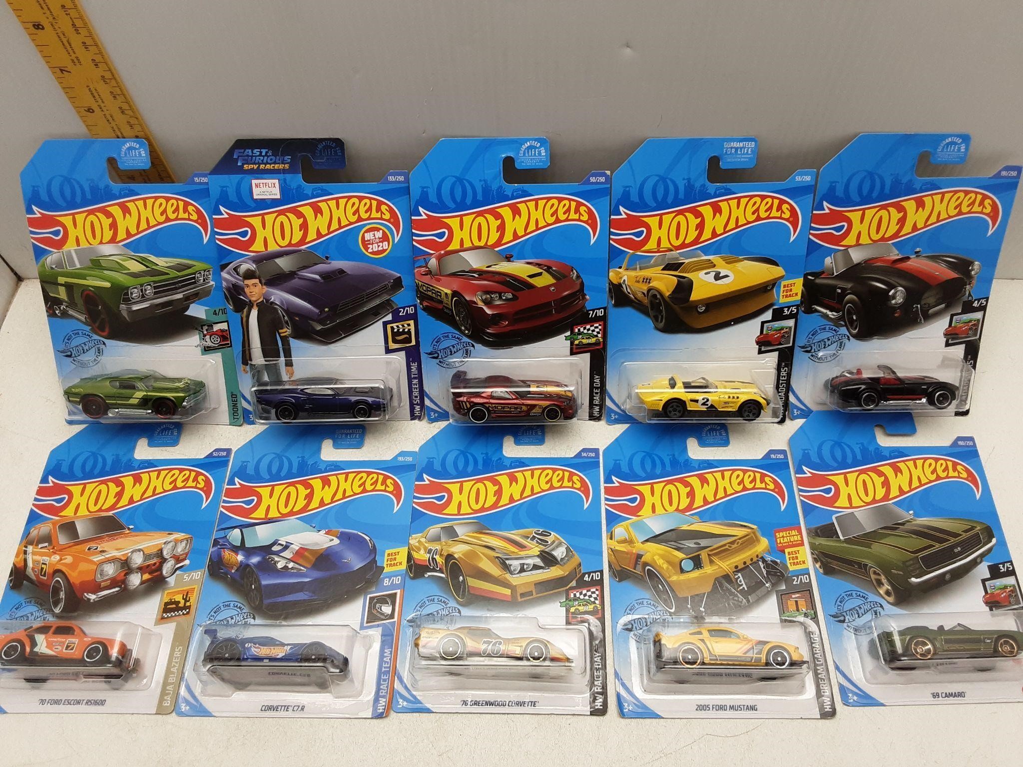 10 MISC. SEALED HOT WHEELS