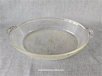 Vintage Pyrex Baking Dish, Oval, Handled
