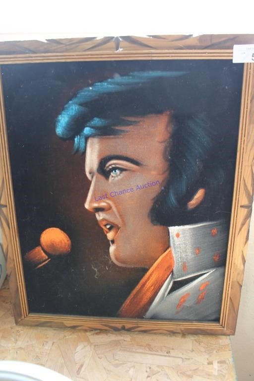 Small Elvis Presley Velvet Painting  18"x22"