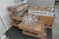 Clear Glass Fish Bowl Vases (8 Flats)