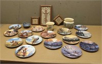 Native American Collector Plates, Sand Paintings &