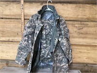 Military rain set, pants jacket and hood size