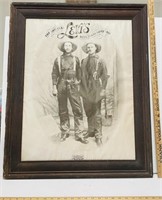 Antique Levi’s Jeans Framed Ad Photo