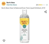 MSRP $13 Burts Bees Exfoliant
