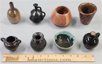 Studio & Stoneware Miniature Pottery Lot