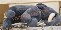 Vintage giant stuffed animal elephant