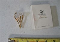 Swarovski Crystal Memories Daffodil Flower Brooch