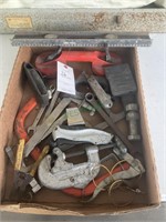Flat of tools.