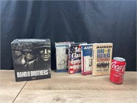 Band of Brothers VHS set and Audio Cassettes