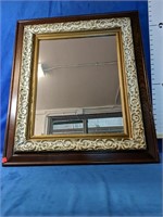 Stunning mirror with real wooden frame 25.5" x