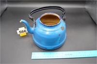 Old enamelware teapot