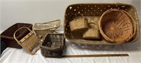 Large lot of assorted baskets- see pictures